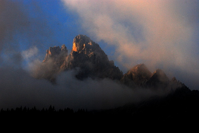 Alba sulla cima nord